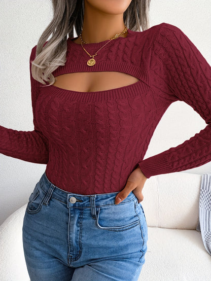 pull tricot manches longues femme