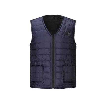 Gillet Hommes automne hiver chauffage intelligent coton gilet 9 zones chauffé