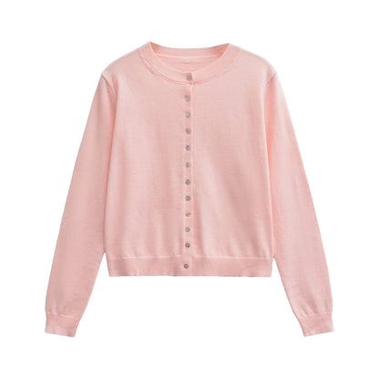 Cardigan tricot manches longues vêtements fille
