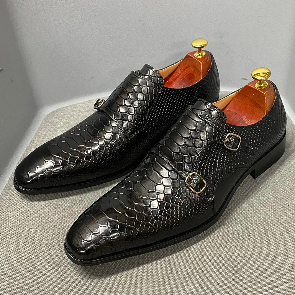 Chaussures hommes crocodile