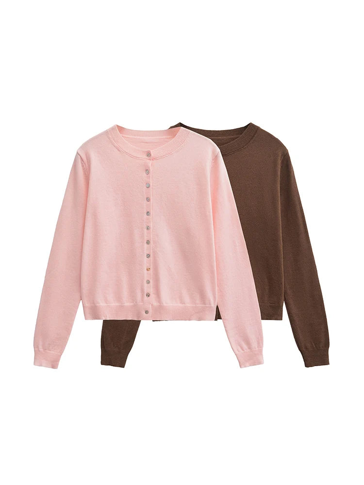 Cardigan tricot manches longues vêtements fille