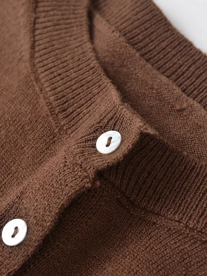 Cardigan tricot manches longues vêtements fille