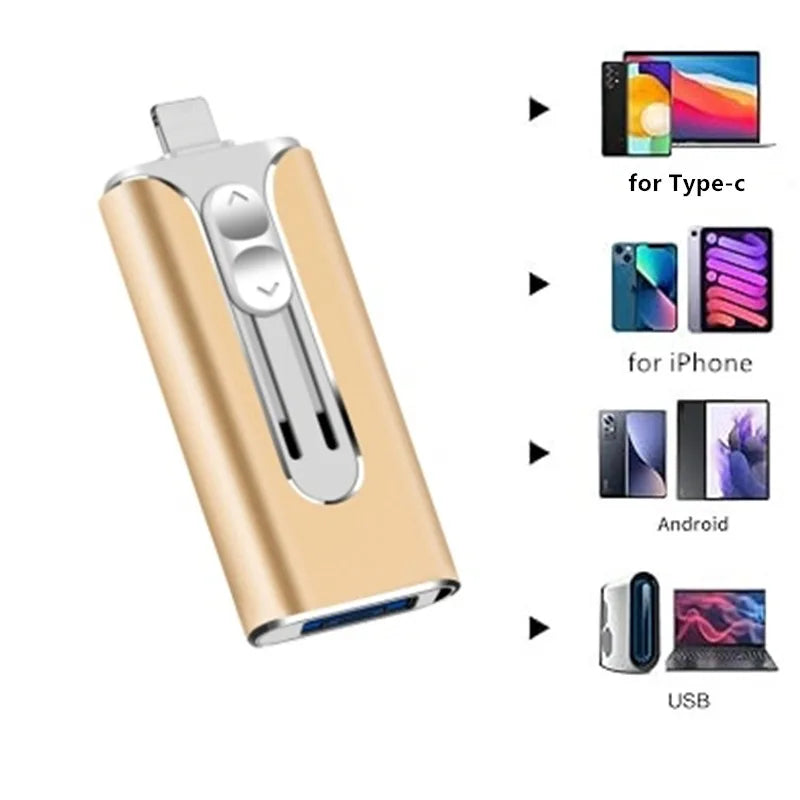 Clé USB 4 en 1 pour téléphone jusqu'a 2To Divers