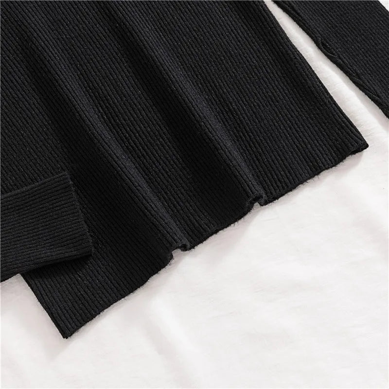 Heliar-Pull à col roulé pour femme, pulls basiques en cachemire doux, automne et hiver 2024