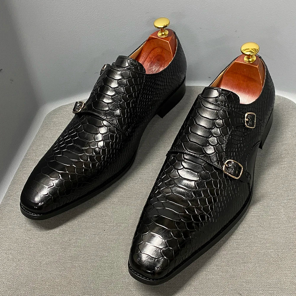 Chaussures hommes crocodile