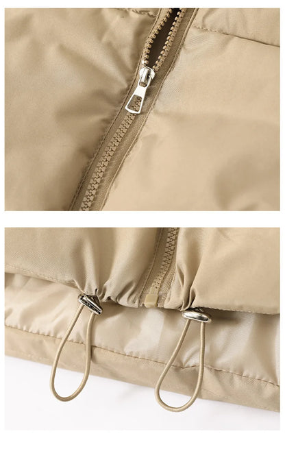 Gilet court sans manches pour veste femme