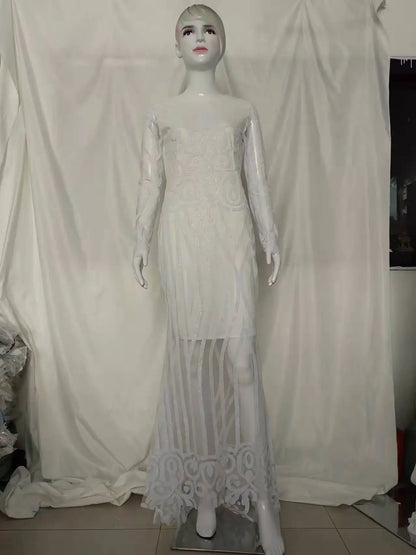 Robe longue de Soirée à Manches