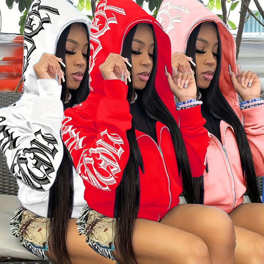 Sweat à capuche à manches longues vêtements enfant fille