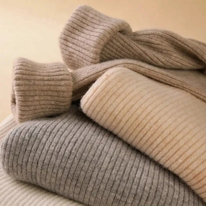 Heliar-Pull à col roulé pour femme, pulls basiques en cachemire doux, automne et hiver 2024