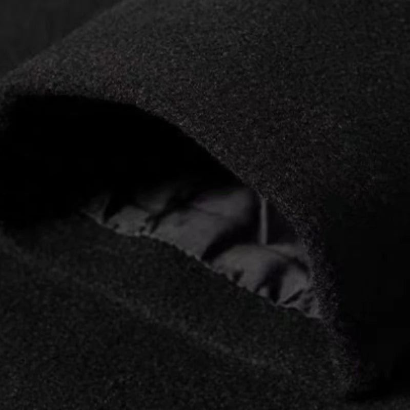 Long manteaux hommes en laine chaud et épais