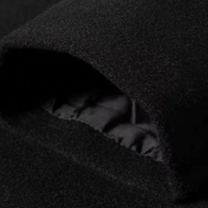 Long manteaux hommes en laine chaud et épais