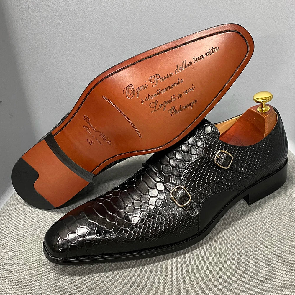 Chaussures hommes crocodile