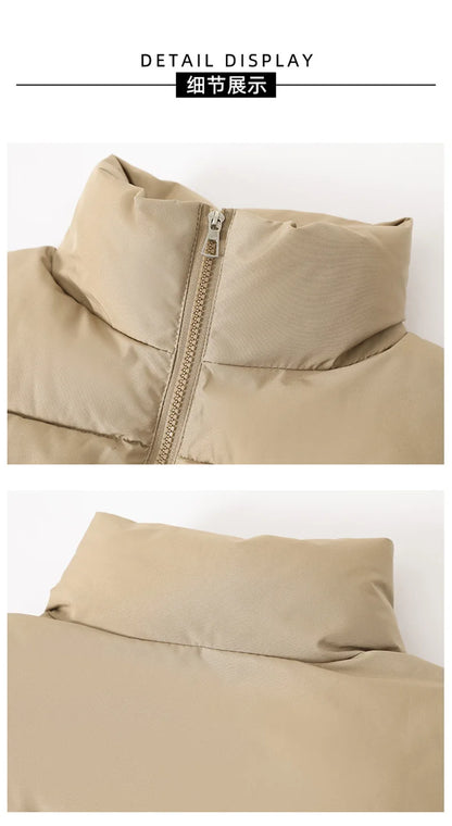 Gilet court sans manches pour veste femme