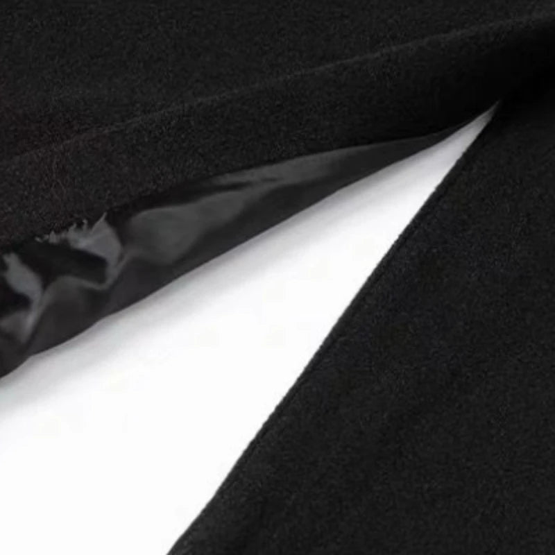 Long manteaux hommes en laine chaud et épais