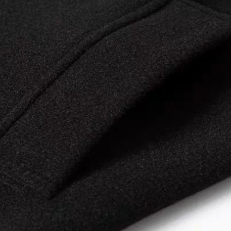 Long manteaux hommes en laine chaud et épais