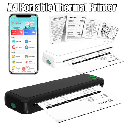 Imprimante Portable sans fil BT sans encre rechargeable Divers