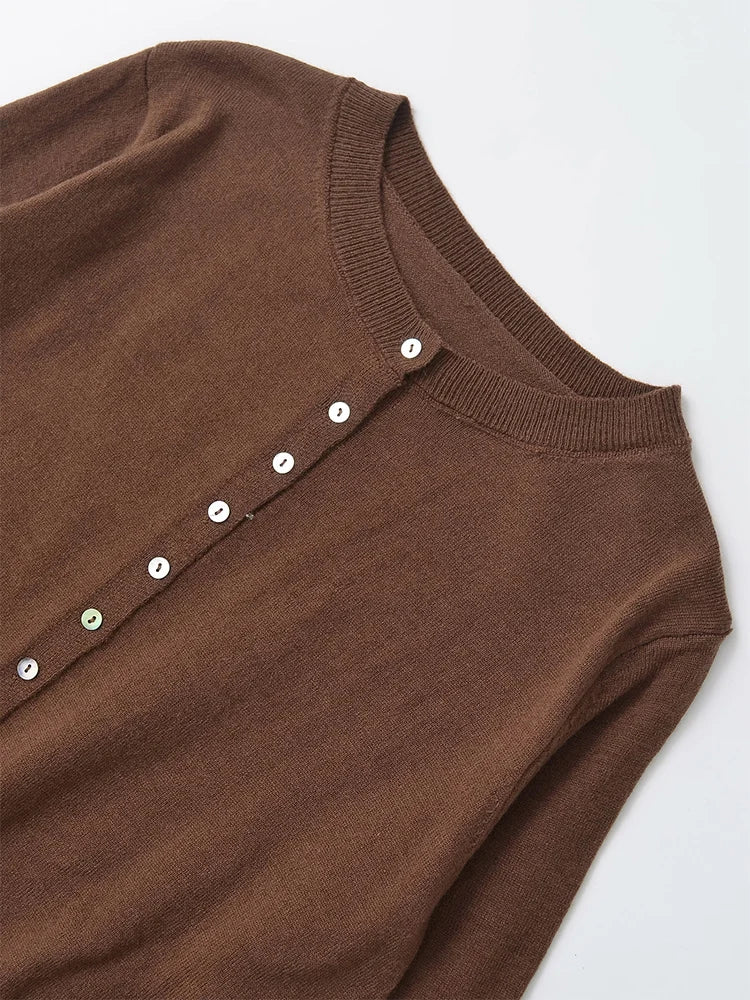 Cardigan tricot manches longues vêtements fille